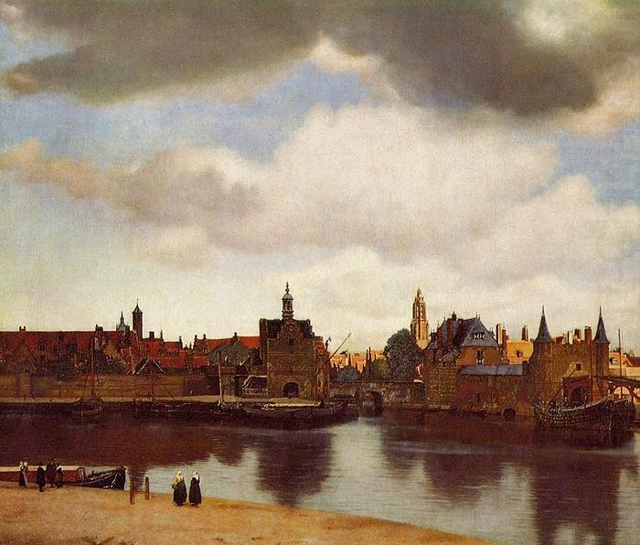 View on Delft., Johannes Vermeer